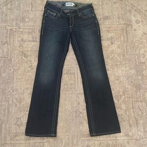 ARIAT WOMEN’S REAL DENIM SPITFIRE BOOT CUT RIDING JEANS